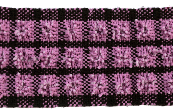 Handwoven and Deconstructed Scarf, "Squiggles," 6.5" x 59"