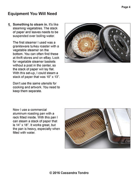 Cassandra Tondro Leaf Prints on Paper Tutorial