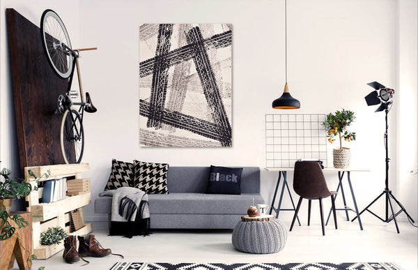 "Rubber Meets the Road," original painting, 48" x 36"