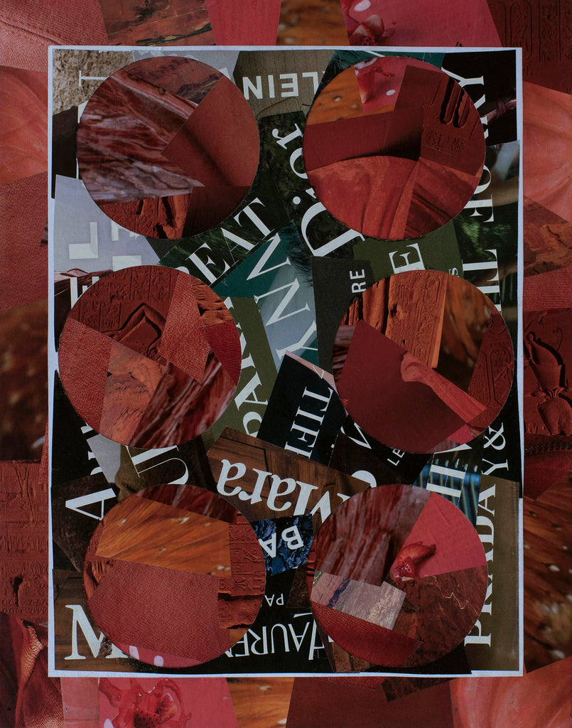 "Branding 2," original collage, 14" x 11"