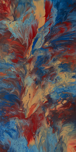"Ignition," original painting, 30" x 15"