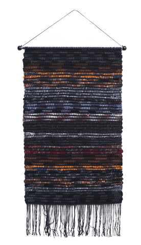 Sakiori Wall Hanging, "Earth," 20.5" x 32.5"