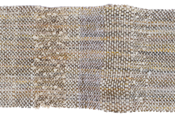 Handwoven Scarf, "Mineral Gray," 6.5" x 59"