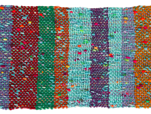 Handwoven Scarf, "Multicolor 2," 6.5" x 60"