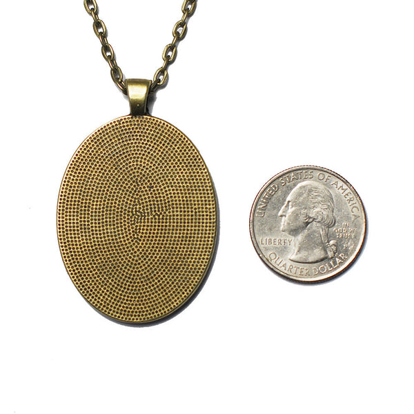 Cassandra Tondro Leaf Print Necklace