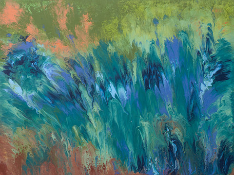 "Channeling Van Gogh," original painting, 30" x 40"