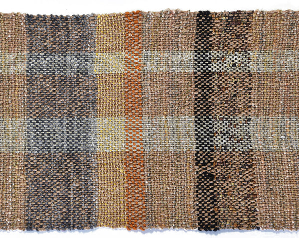 Handwoven Scarf, "Earth," 8.5 x 72 inches