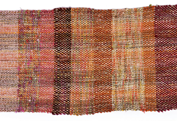 Handwoven Scarf, "Desert Rose," 9 x 73 inches