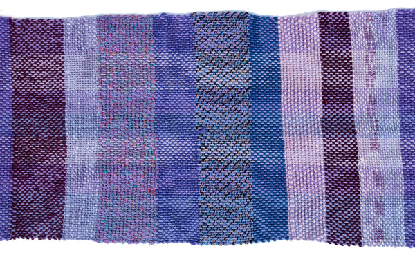 Handwoven Scarf, "Plum," 8 x 74 inches